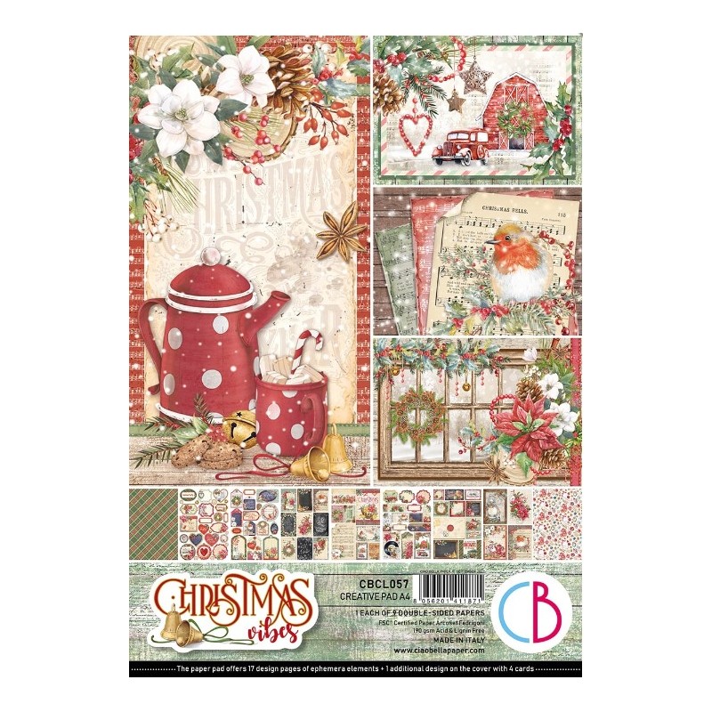 Ciao Bella CHRISTMAS VIBES Creative PAD A4