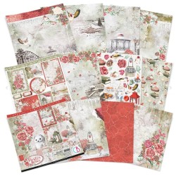 Ciao Bella FROZEN ROSES Limeted Edition PAPER PAD 12"X12" 12/PKG