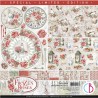 Ciao Bella  "Frozen Roses" Limited Edition Patterns Paper Pad 12x12"