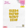 Nellie‘s Choice Shape Die - Stitched Digits SD233 11x9mm