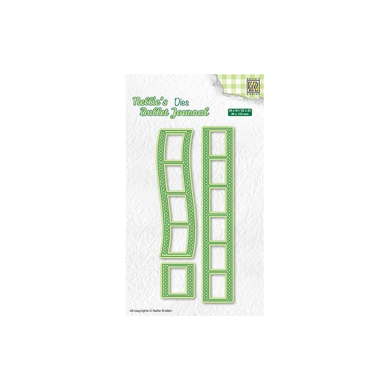 Nellie's Bullet Journal Dies "Filmstrip" NBJD004