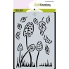 CraftEmotions A6 Mask stencil Magic Forest - mushrooms Carla Creaties