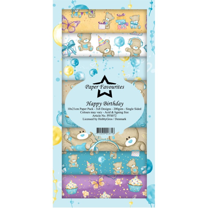 Paper Favourites Slim Card"Happy Birthday" PFS072