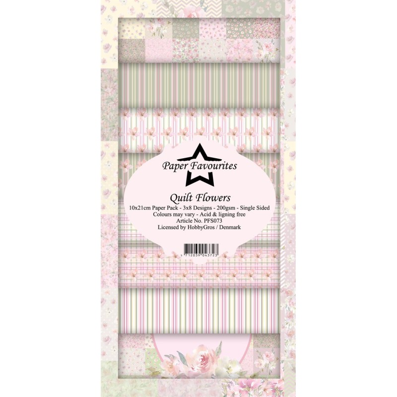Paper Favourites Slim Card "Quilt Flowers" PFS073