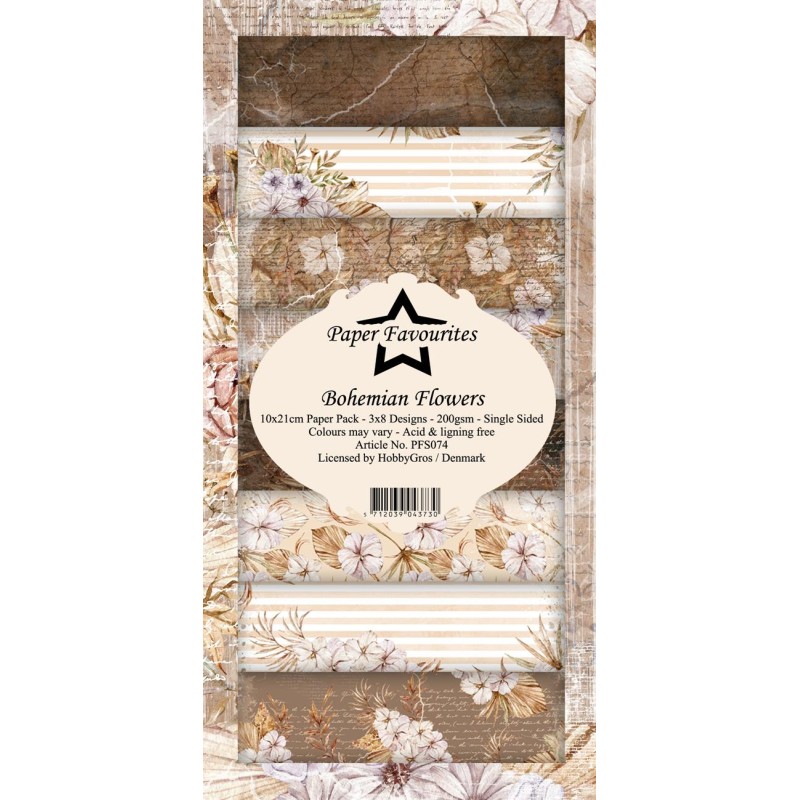 Paper Favourites Slim Card "Bohemian Flowers" PFS074