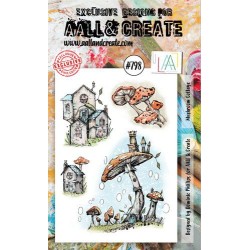 AALL & Create Stamp Mushroom Cottage AALL-TP-798 15x10cm