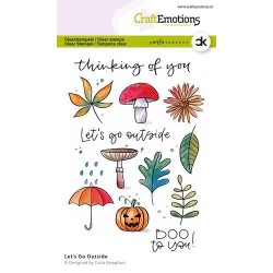 CraftEmotions clearstamps A6 - Let’s Go Outside Carla Kamphuis