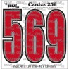 Crealies Cardzz no CLCZ256 Numbers 5, 6 en 9 CLCZ256 49x130 - 49x130 mm