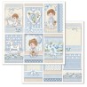Scrapbooking Double face sheet - Little Boy Frames