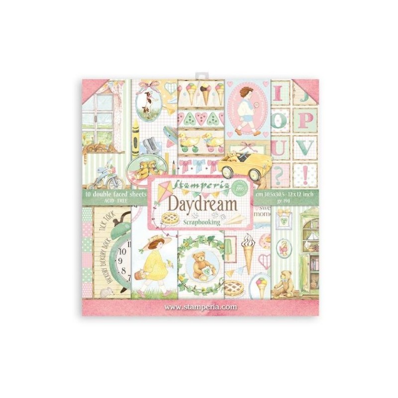 Stamperia Scrapbooking Pad 10 sheets cm 30,5x30,5 (12"x12") - DayDream