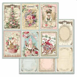 Stamperia Scrapbooking Double face 1 sheet - Christmas cards