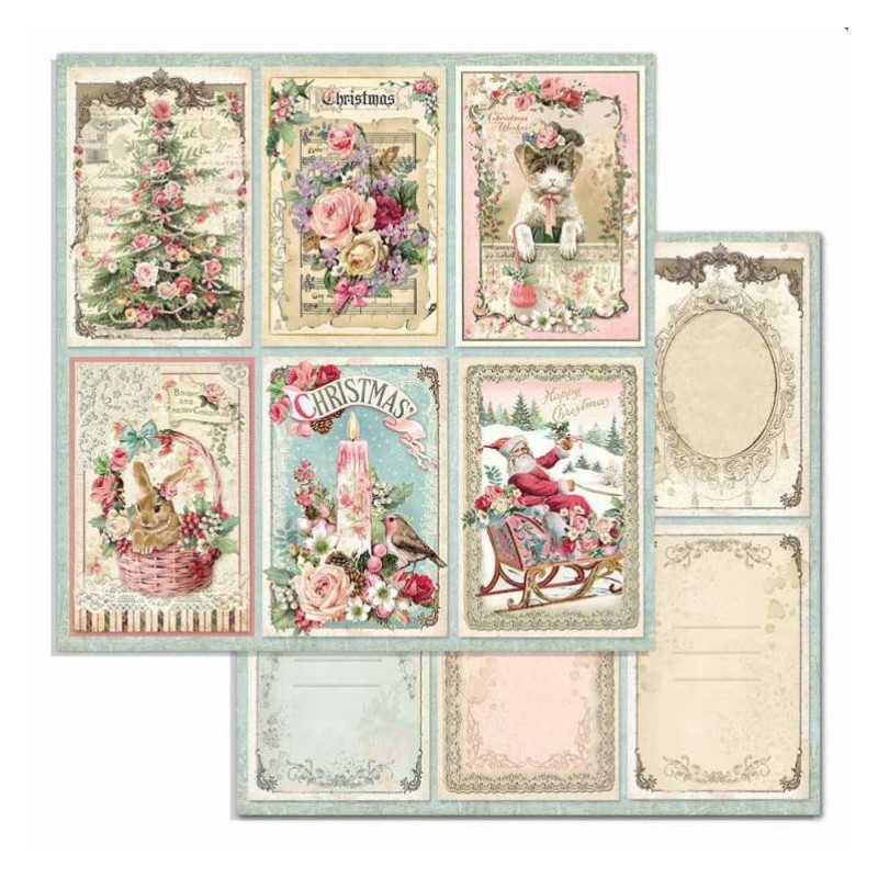 Stamperia Scrapbooking Double face 1 sheet - Christmas cards