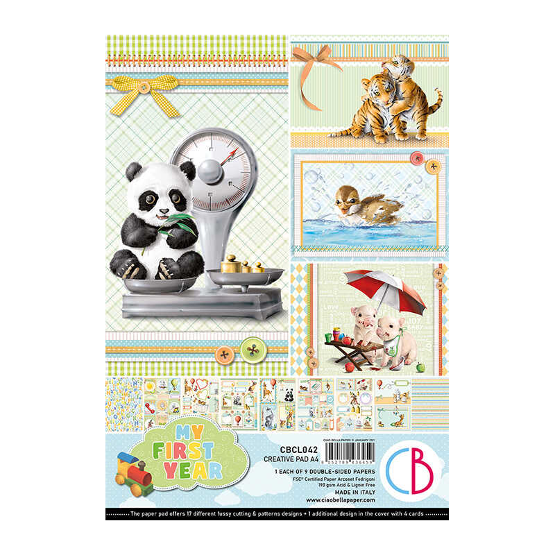 Ciao Bella MY FIRST YEAR CREATIVE PAD A4 9/PKG