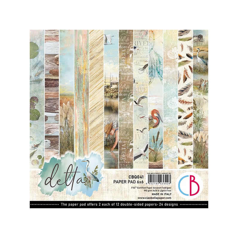 Ciao Bella DELTA PAPER PAD 6"X6" 24/PKG