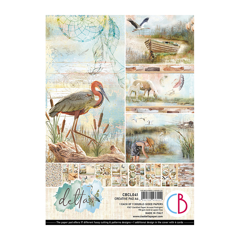 Ciao Bella DELTA CREATIVE PAD A4 9/PKG