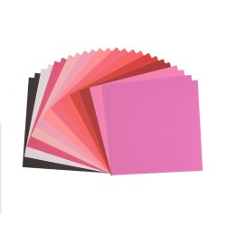 Florence • Cardstock Texture 12x12 inches Multipack Valentine 24 sheets