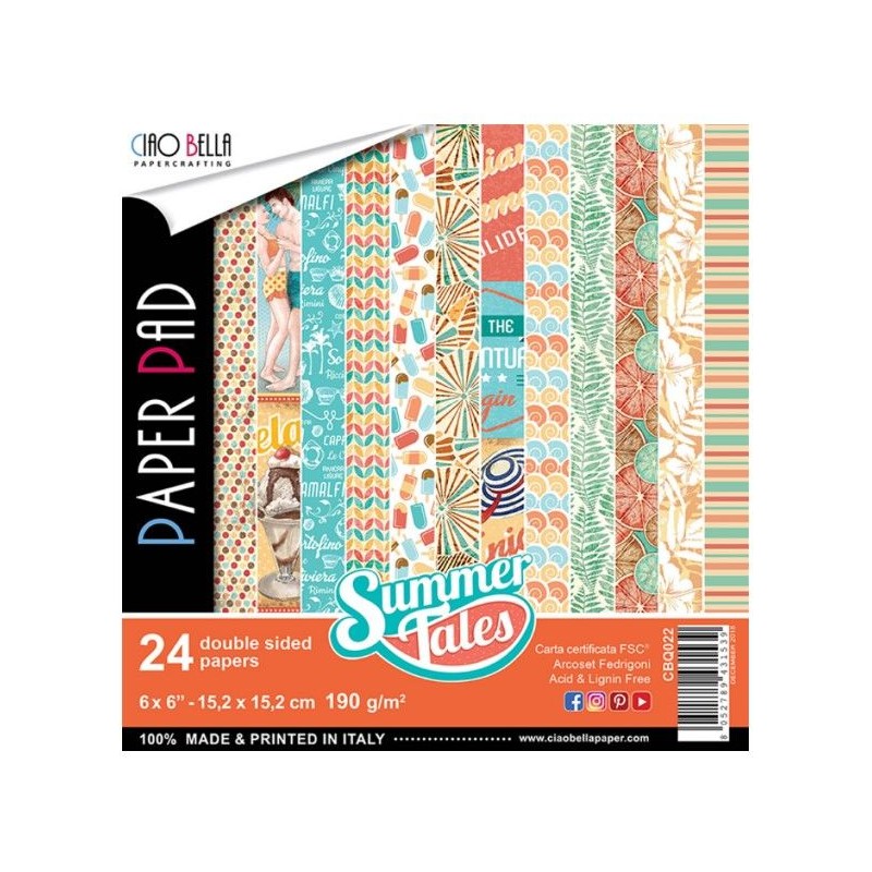 Ciao Bella Paper Pad 6x6 Summer Tales