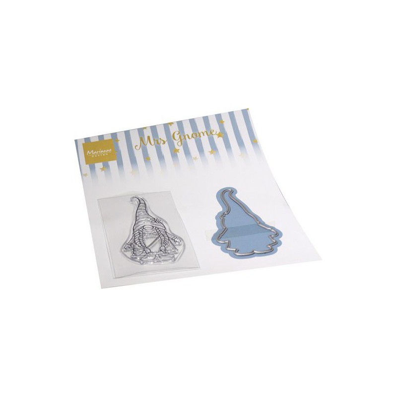Marianne D Clear Stamp & Dies set Mrs Gnome CS1112