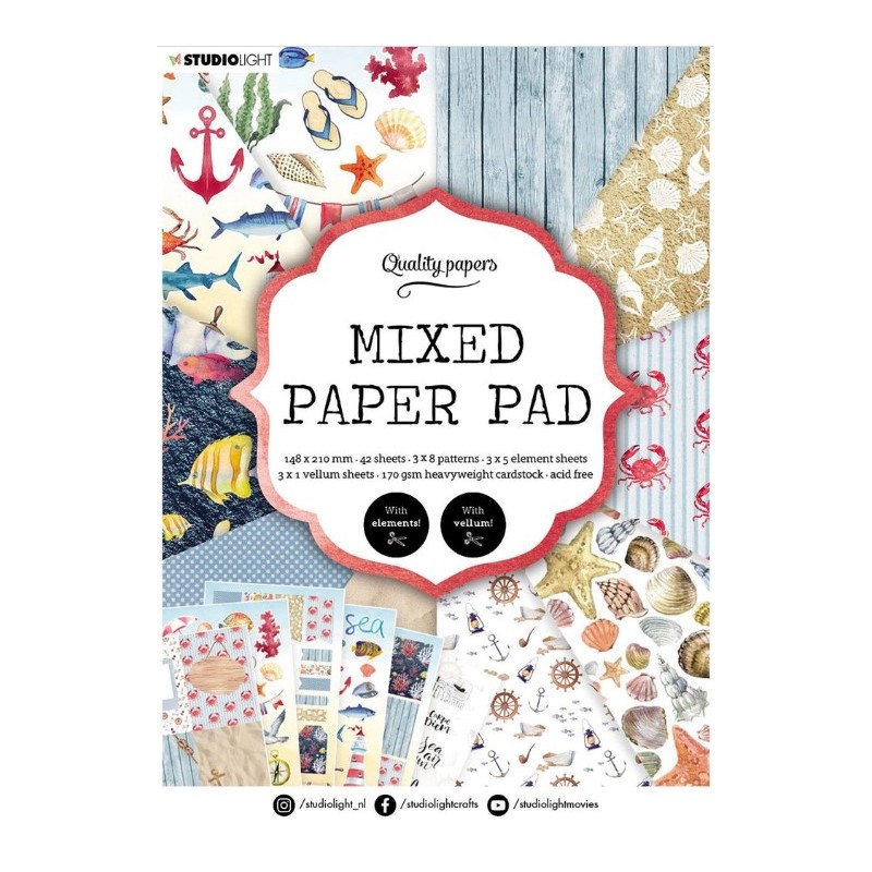 Studio Light • Essentials mixed paper pad pattern Nr.7