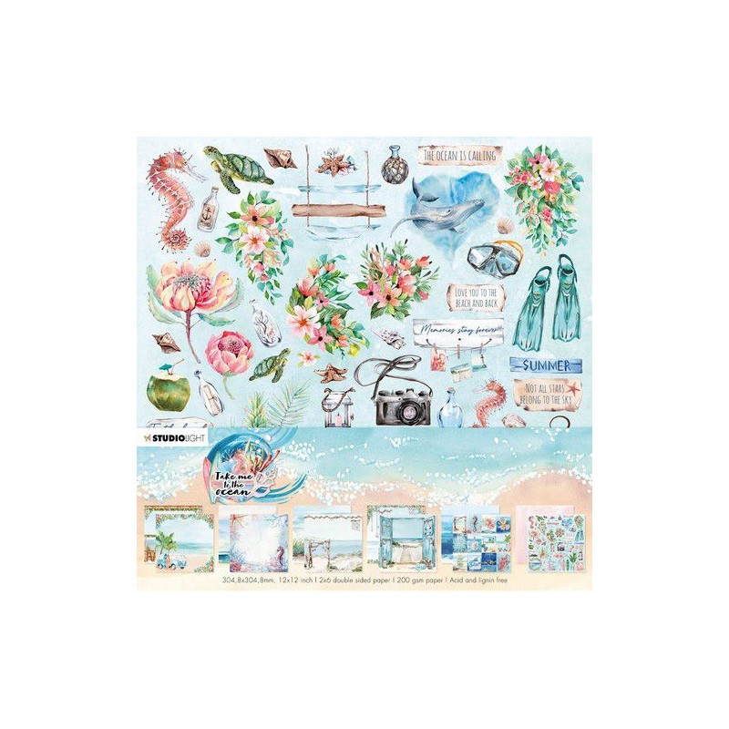 Studio Light Paperset Take me to the Ocean nr.05 SL-TO-PS05 304,8x304,8mm