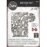 Sizzix 3-D Texture Fades EmbossingFolder Entangled 666155 Tim Holtz