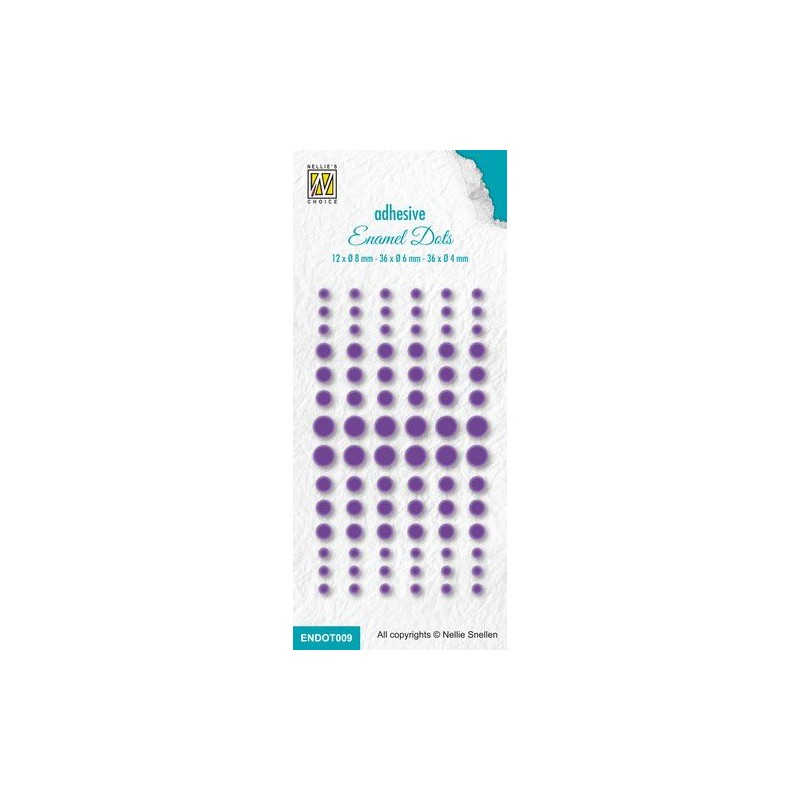 Nellie‘s Choice Enamel dots - Purple ENDOT009 Ø4-6-8mm