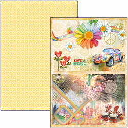 Ciao Bella THE SEVENTIES DOUBLE-SIDED CREATIVE PAD A4 9/PKG CBCL030