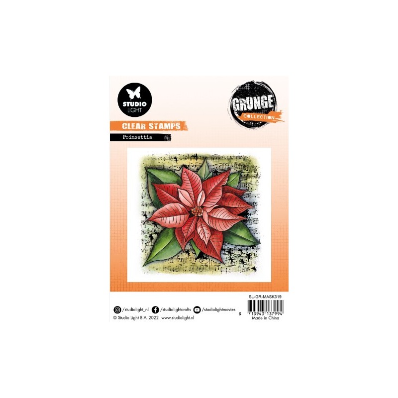 Studio Light Clear Stamp Grunge Collection nr.319 SL-GR-STAMP319 130x130mm