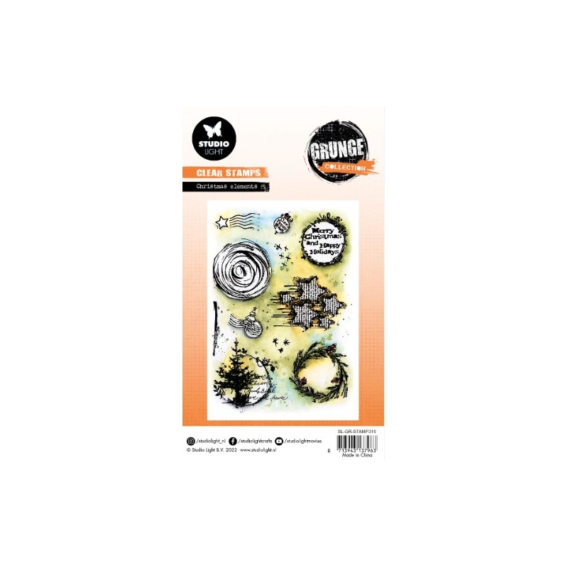 Studio Light Clear Stamp Grunge Collection nr.316  A6