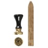 Happy Moments wax Lack och sigill 1 Set, Dia. 17 mm, Guld