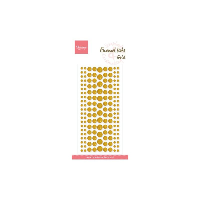 Marianne Design Enamel Dots "- Gold glitter" PL4523