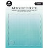 Studio Light • Essentials acrylic block for clear and cling stamps with grid 12x12x0,8cm Nr.04