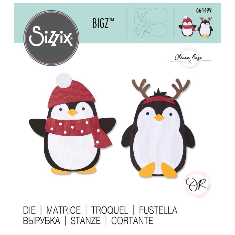Sizzix Bigz Die Penguin Friends by Olivia Rose