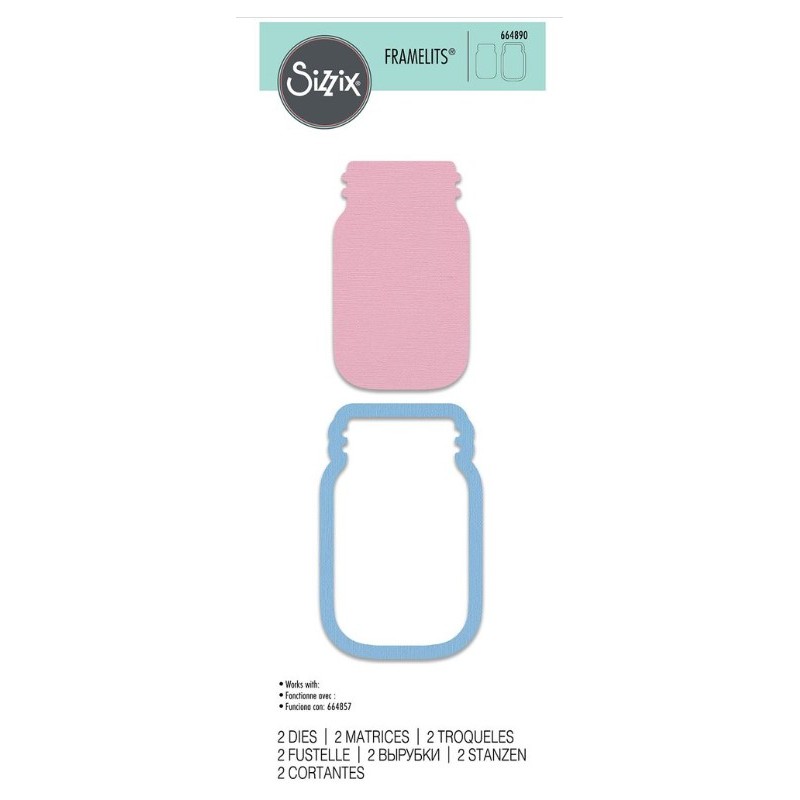 Sizzix Framelits Die Set 2PK Jar