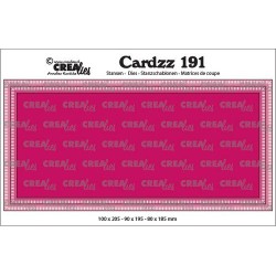 Crealies Cardzz no 191 Slimline K with little stripes max.10x20,5cm