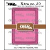 Crealies Xtra no. 50 ATC Die 2 st  (med runda hål längs kanten)