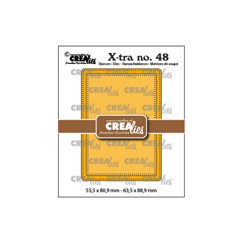 Crealies Xtra no. 48 ATC Die (med prickar runt kanterna)