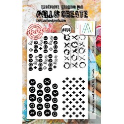 AALL & Create Stamp Set X or O  7,3x10,25cm