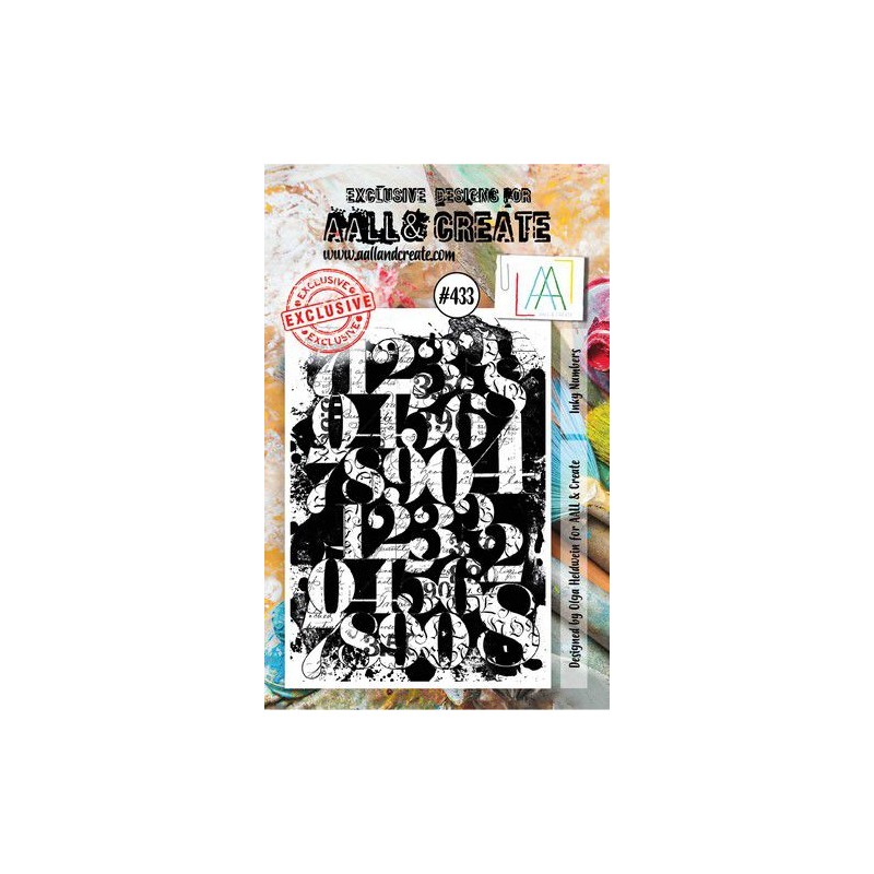 AALL & Create Stamp Inky Numbers  7,3x10,25cm