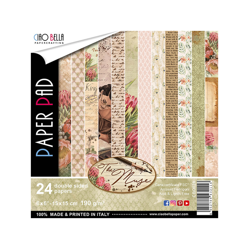 Ciao Bella THE MUSE PAPER PAD 6"X6" 24/PKG