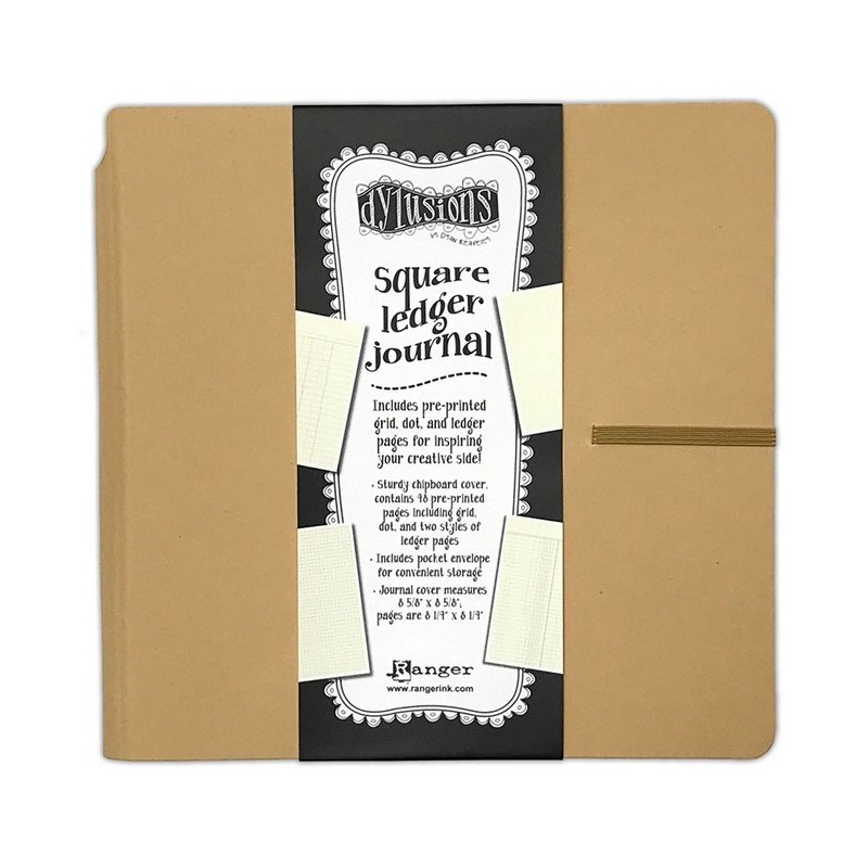 Ranger • Dylusions Multi Print Square Ledger Journal 22x23cm