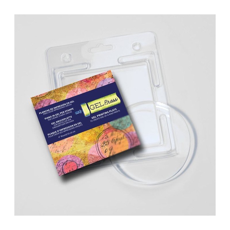 Gel Press • Gel Printing Plate Circle 4" Round