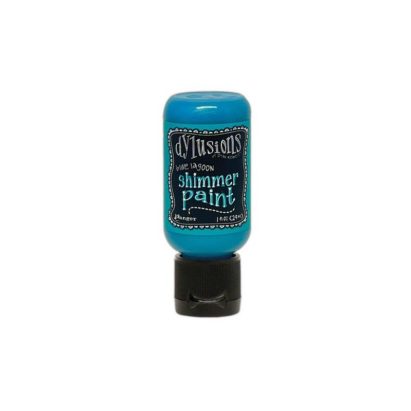 Ranger Dylusions Shimmer Paint Flip Cap Bottle - Blue Lagoon DYU81333 Dyan Reaveley