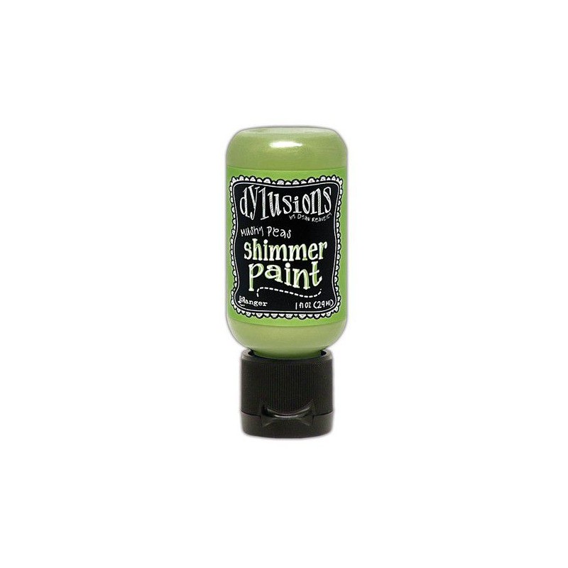Ranger Dylusions Shimmer Paint Flip Cap Bottle - Mushy Peas  Dyan Reaveley