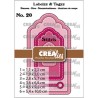 Crealies Labelzz & Tagzz no. 20 / 5,2x10,0cm Stitch