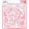 Nellie‘s Choice Mixed Media Stencil Square "Flowers"  150x150mm