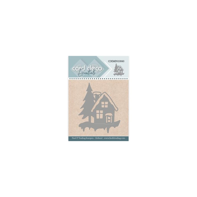 Card Deco Mini Dies "snöigt hus"
