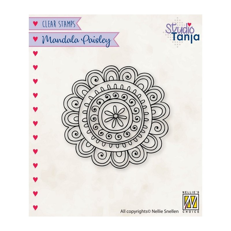 Nellie Snellen • Mandala's Paisley Motive Clear Stamps Flower