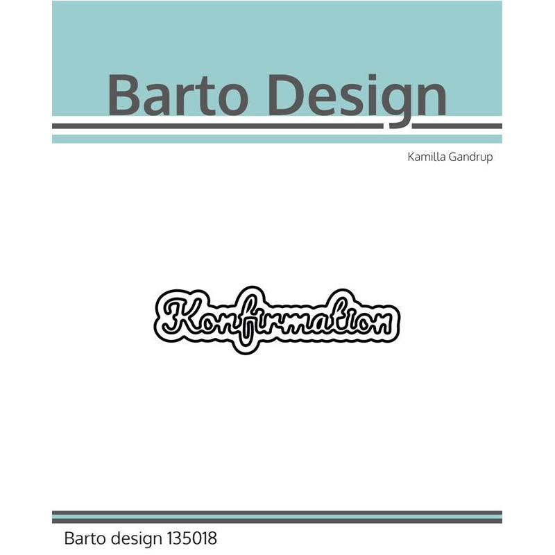 Barto Design Dies "Konfirmation" 6x1,7cm