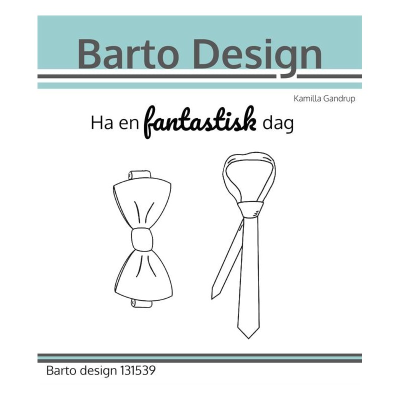 Barto Design Clearstamp "Butterfly & Tie"